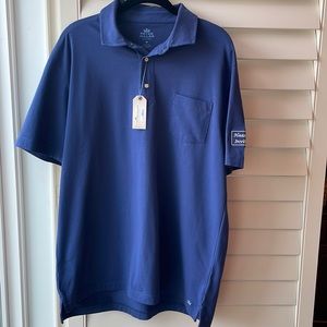 Peter Millar NWT Men’s polo golf shirt with front pocket in Seaside Wash